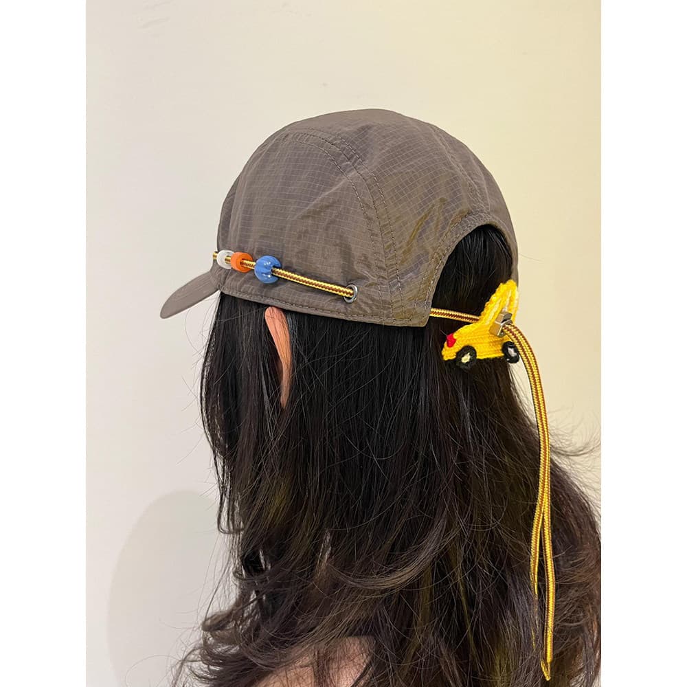Criativo diy cordão xadrez chapéu de beisebol de secagem rápida feminino primavera verão respirável leve rosto-levaling