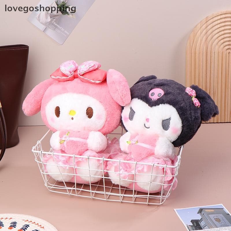 [lovego] Almofada gigante macia de pelúcia My Melody 25/30 cm, boneca fofa da Sanrio, brinquedo infantil Kulomi Love TG4