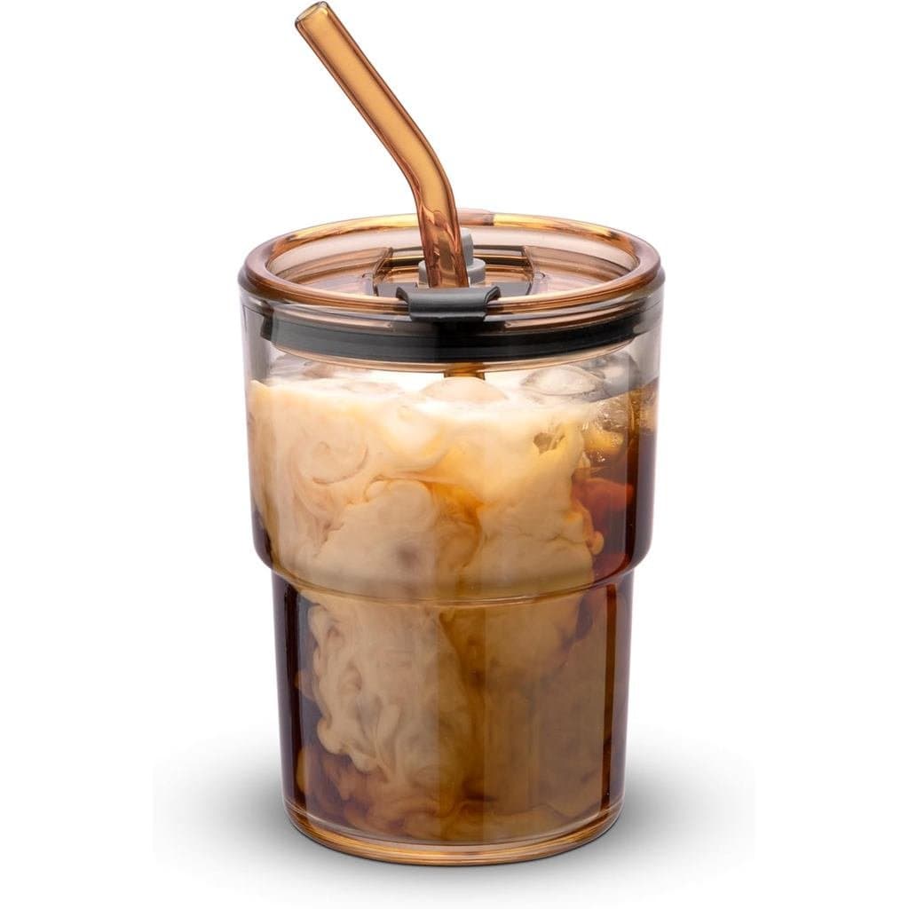 BLUEPOLAR Copo Térmico de 13oz/400ml, Copos com Canudo e Tampa Selada para Transporte, para Café, Chá Gelado, Copo de Vi