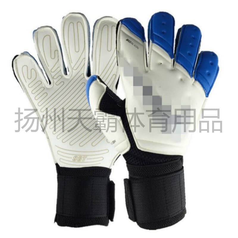 Luvas de treinamento de goleiro competição crianças goleiro látex luvas adultas futebol Anti-deslizamento cinto luva ded