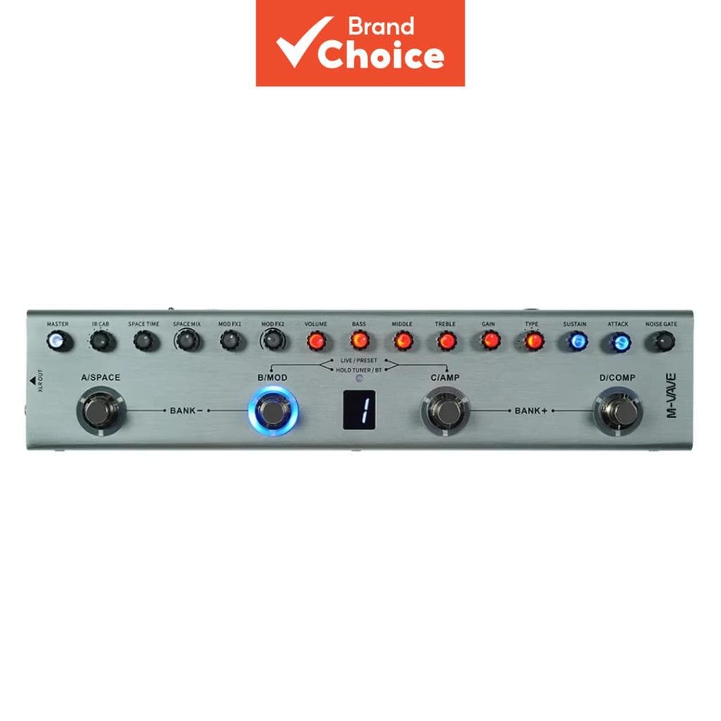 M-VAVE Tank B Pedal De Tom De Baixo Elétrico , Múltiplas Predefinições , Pré-Amplificador , Efeitos De Simulação De Gabi