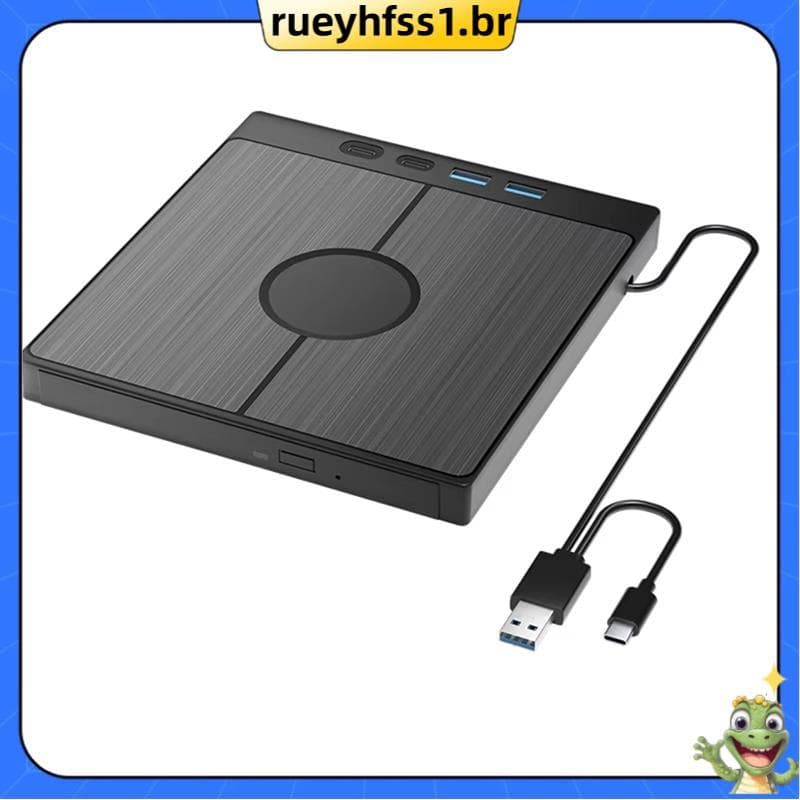 Unidade Óptica Externa De Raio Azul , Portátil , Reprodutor De Bluray , CD , DVD , Gravador , Leitor Para PC , Laptop