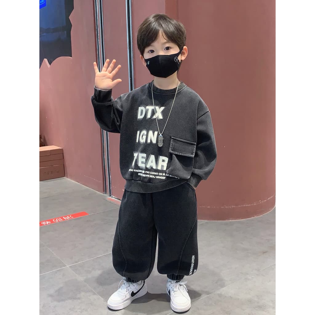 Meninos outono ternos 2026 novo estilo meninos bonito roupas exclusivas estilo coreano moda roupas infantis bonito iníci