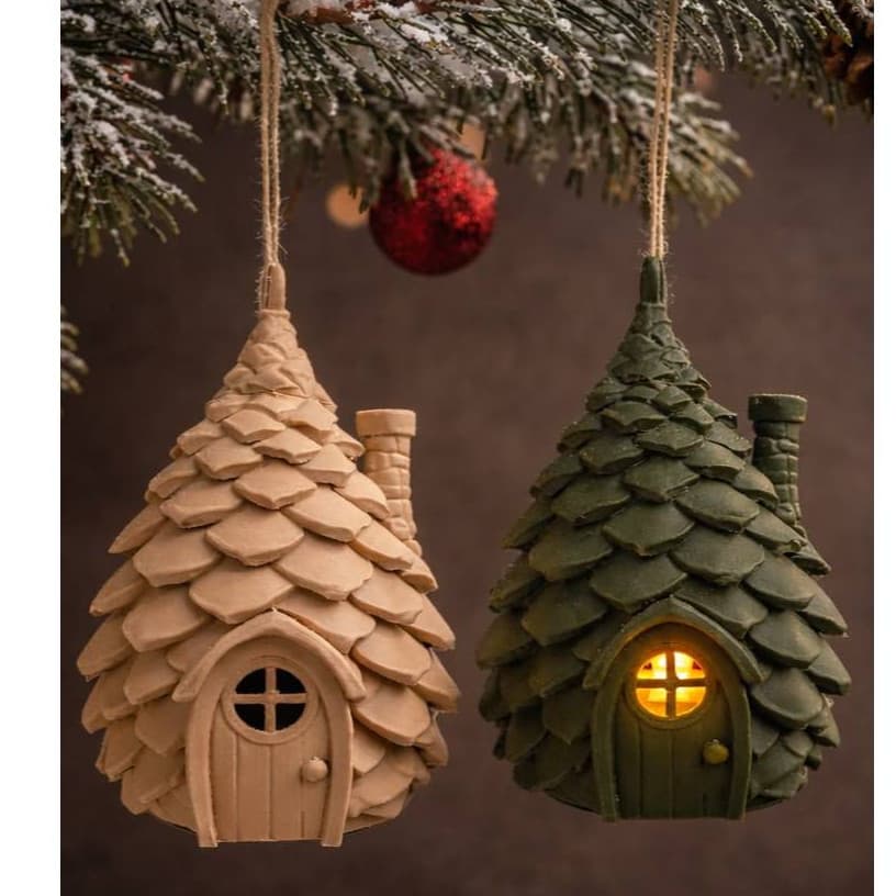 Enfeites de natal pinhas de natal com luz decoração de natal pendente pinhas