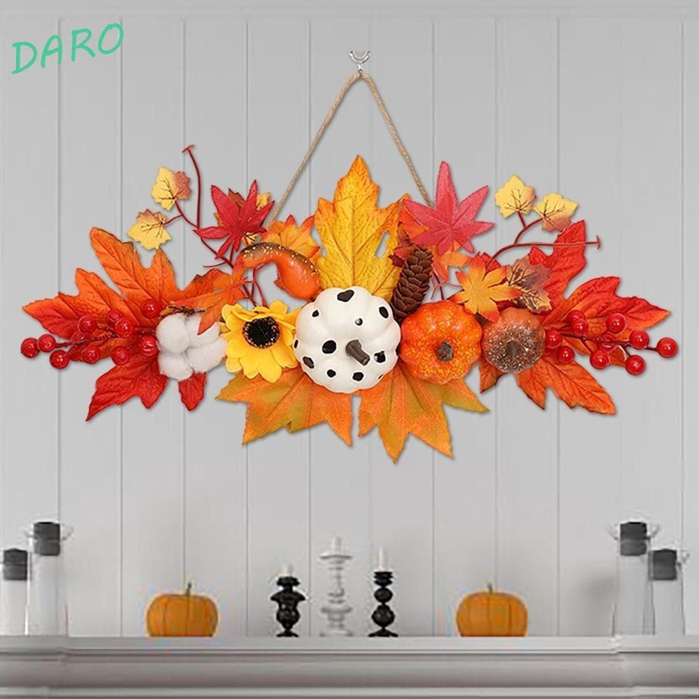 DARO Pingente De Abóbora De Folha De Bordo De Halloween , Adereços De Suspensão De Parede Reutilizáveis Duráveis , Atmos