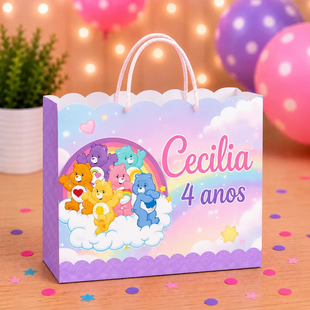Sacolinha Personalizada tema URSINHOS CARINHOSOS | Personalizados | | Pegue e monte