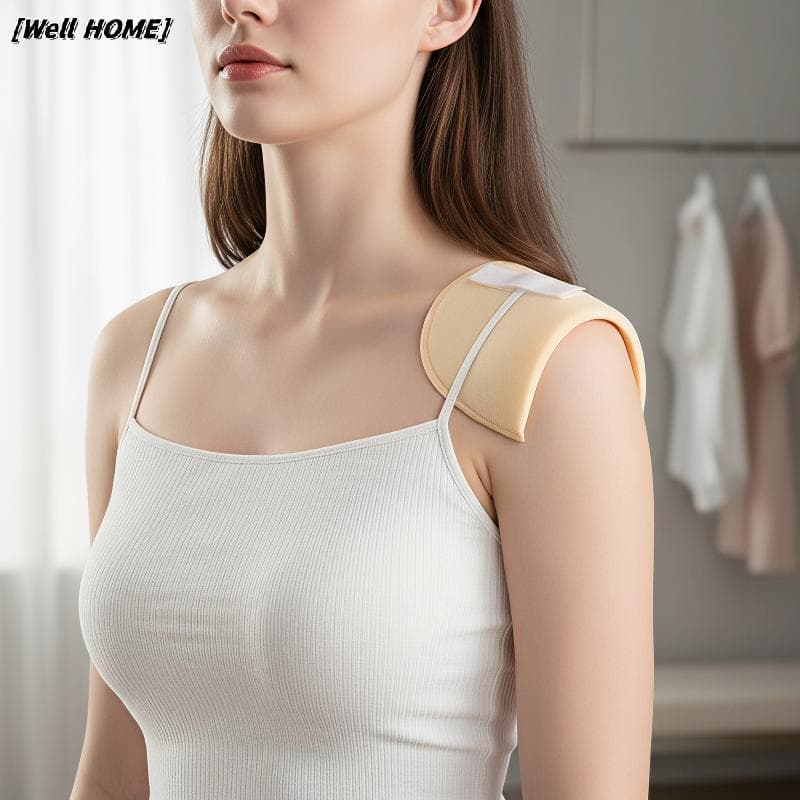 [Well HOME] Almofadas De Ombro Confortáveis E Antiderrapantes , Esponja Macia , Tecido Respirável Para Viagens , De Negó