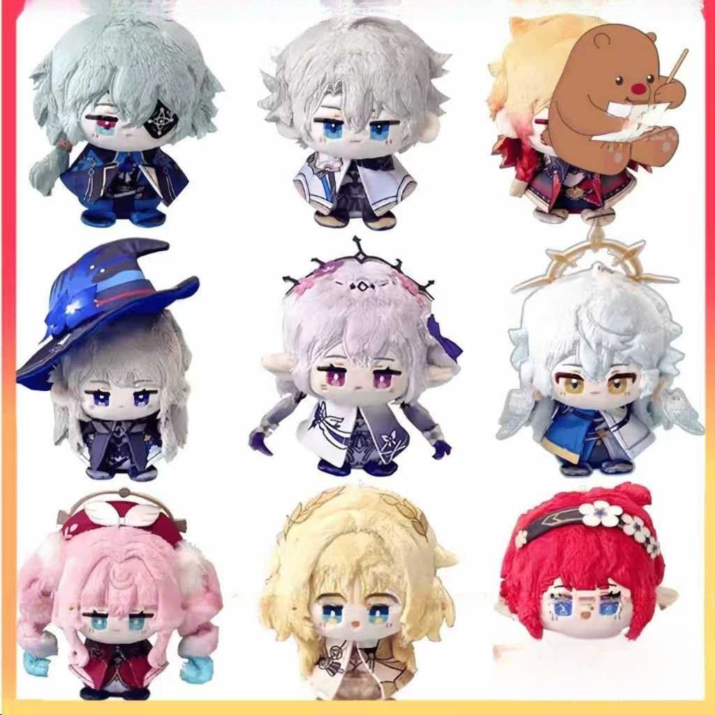 < Coleção ! > 10cm Honkai : Star Rail Plush Phainon Mydei Anaxa Hyacina Bonecos De Castoreza De Pelúcia Fofos Bolsa De B