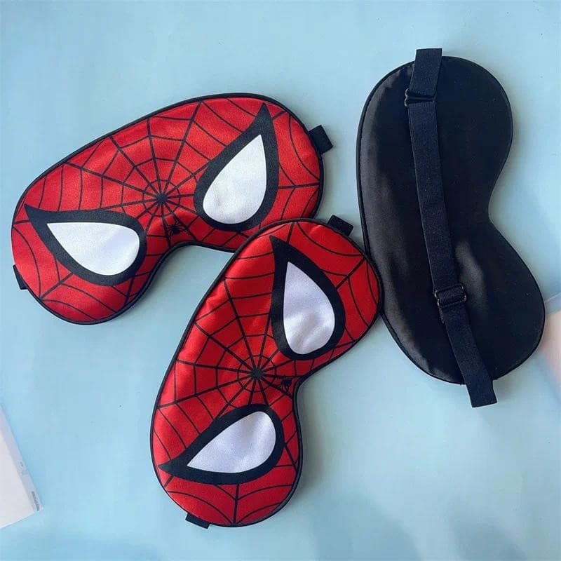 Máscara de Olhos Bloqueadora de Luz para Crianças do Homem-Aranha da Marvel Animation, Macia, Respirável, Confortável, M