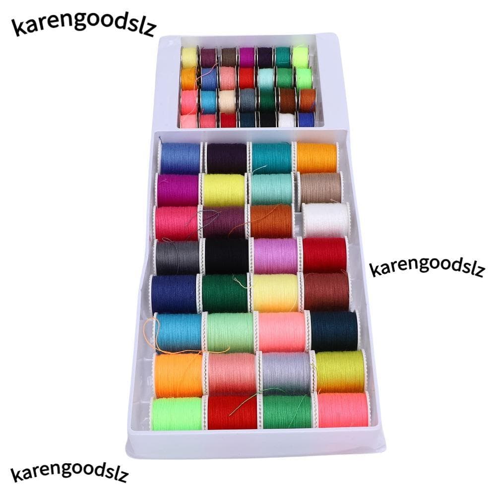 KARENGOODS 60 Peças De Bobinas De Poliéster , Kit De Linha De Costura Multicolorida Carretéis