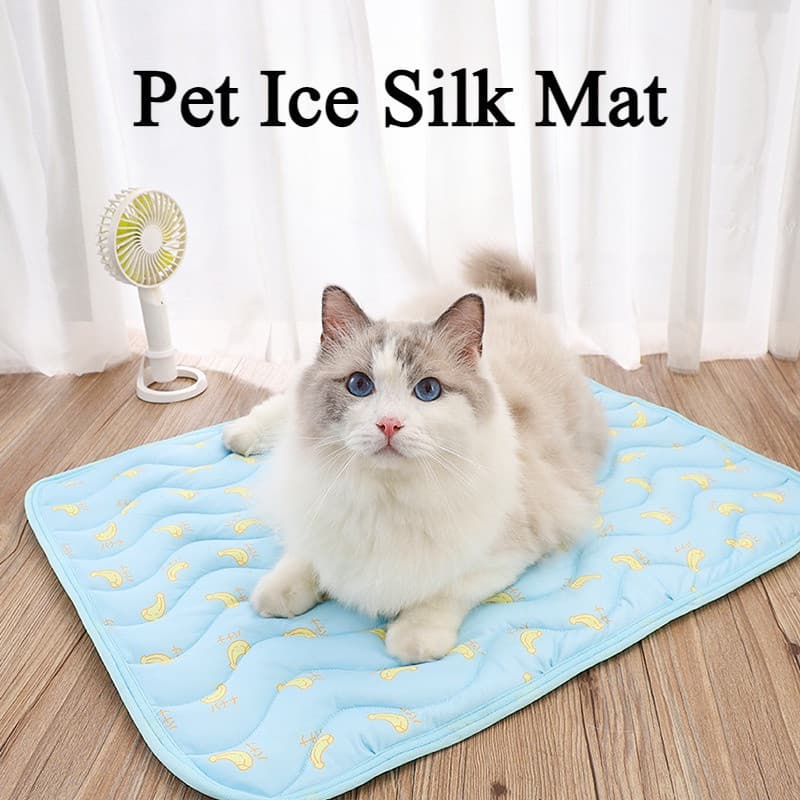 【Muhsinpet】Tapete Gelado Para Cachorro Colchão de gelo Colchão de seda Sofá Almofada de gelo para gatos Esteira de dormi