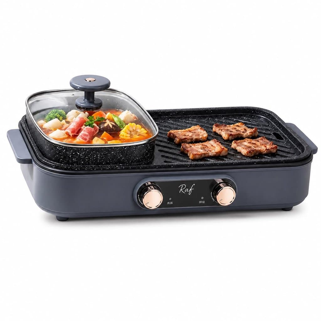 Churrasqueira com Panela Multifuncional Duplo Seletor 220V