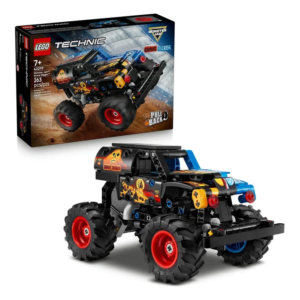 Lego Technic Monster Jam Grave Digger Fogo E Gelo 42219 Truck