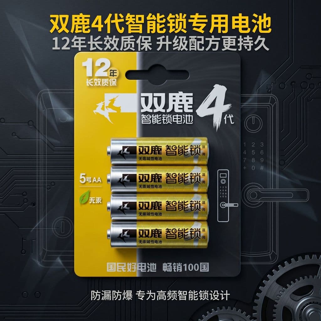 Bateria dedicada Shuanglu Smart Lock genuína No 5 fechadura eletrônica com combinação de bateria No. 5 cartões de bateri