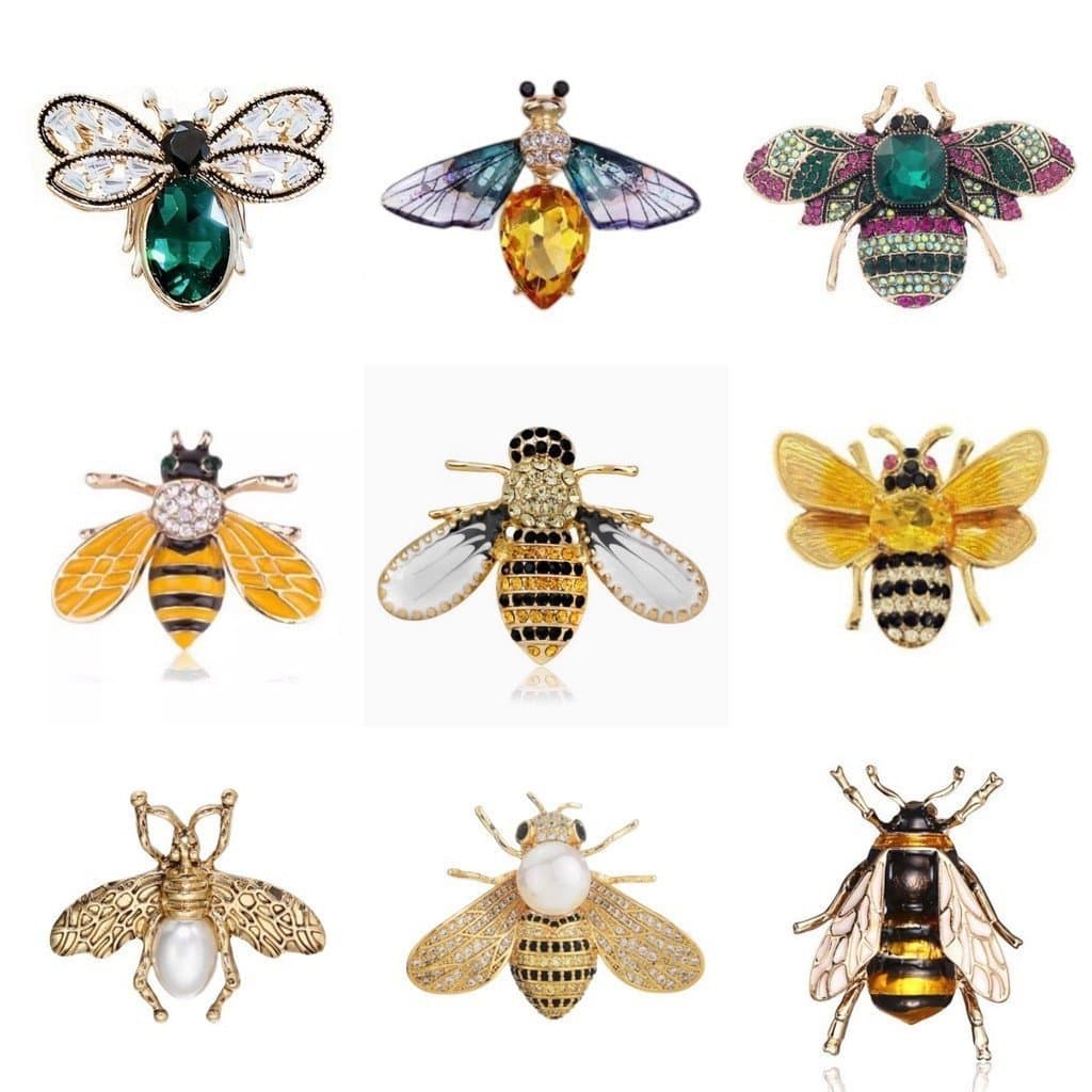 15 estilos de broches de abelha com pérolas, adequados para combinar com ternos, casamentos e presentes, acessórios de m
