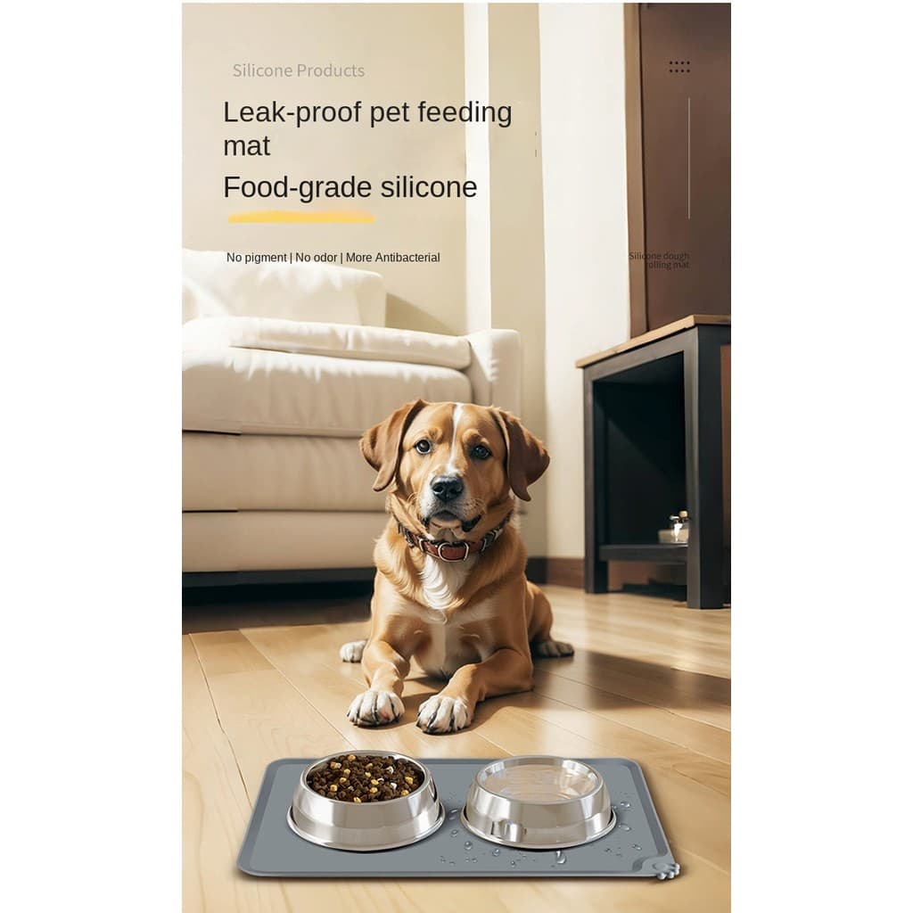 Jogo Americano De silicone Para Animais De Estimação De Qualidade Alimentar anti-Derramamento E Antiderrapante De Água