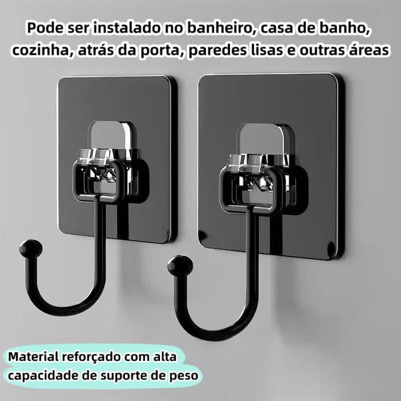 Gancho pegajoso sem perfuração, gancho adesivo forte, gancho pegajoso sem costura, porta da cozinha do banheiro, gancho