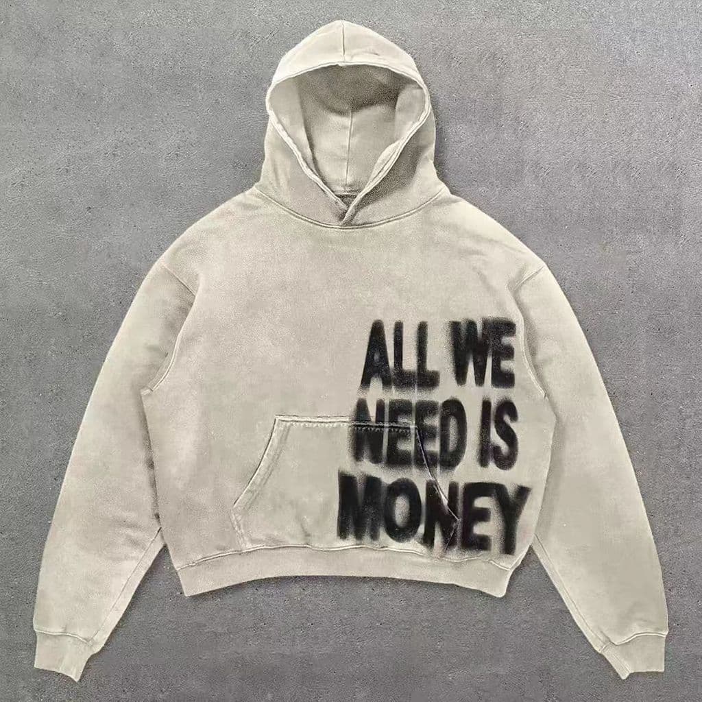 Moletom com capuz estilo gótico retrô Y2K, com estampa de caveira, para outono e inverno, estilo hip-hop, de manga longa