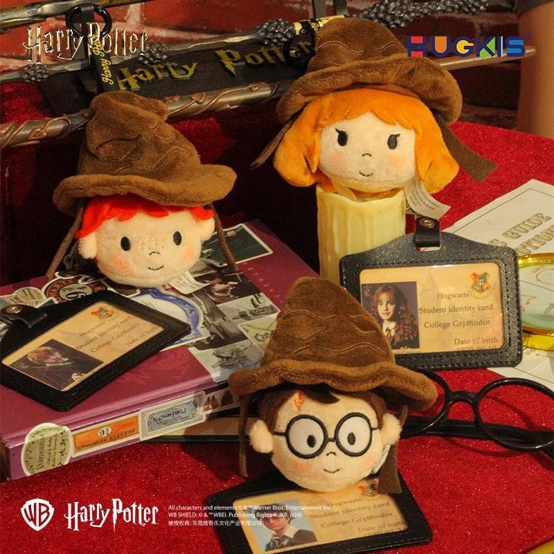 H HUGKIS Harry Potter Classificador Chapéu Brinquedo de Pelúcia Alongamento Mochila de Rebote Rápido Pingente Boneca de