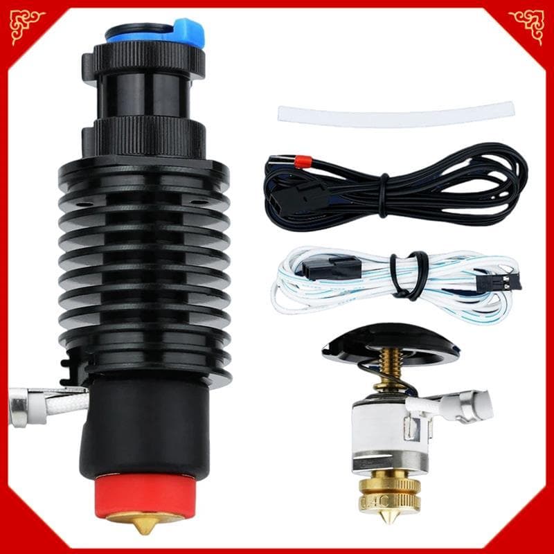 Para Hotend Kit V6 Radiador Bico De Latão Núcleo De Aquecimento Cerâmico 104Nt Termistor Substituição De Impressora 3D