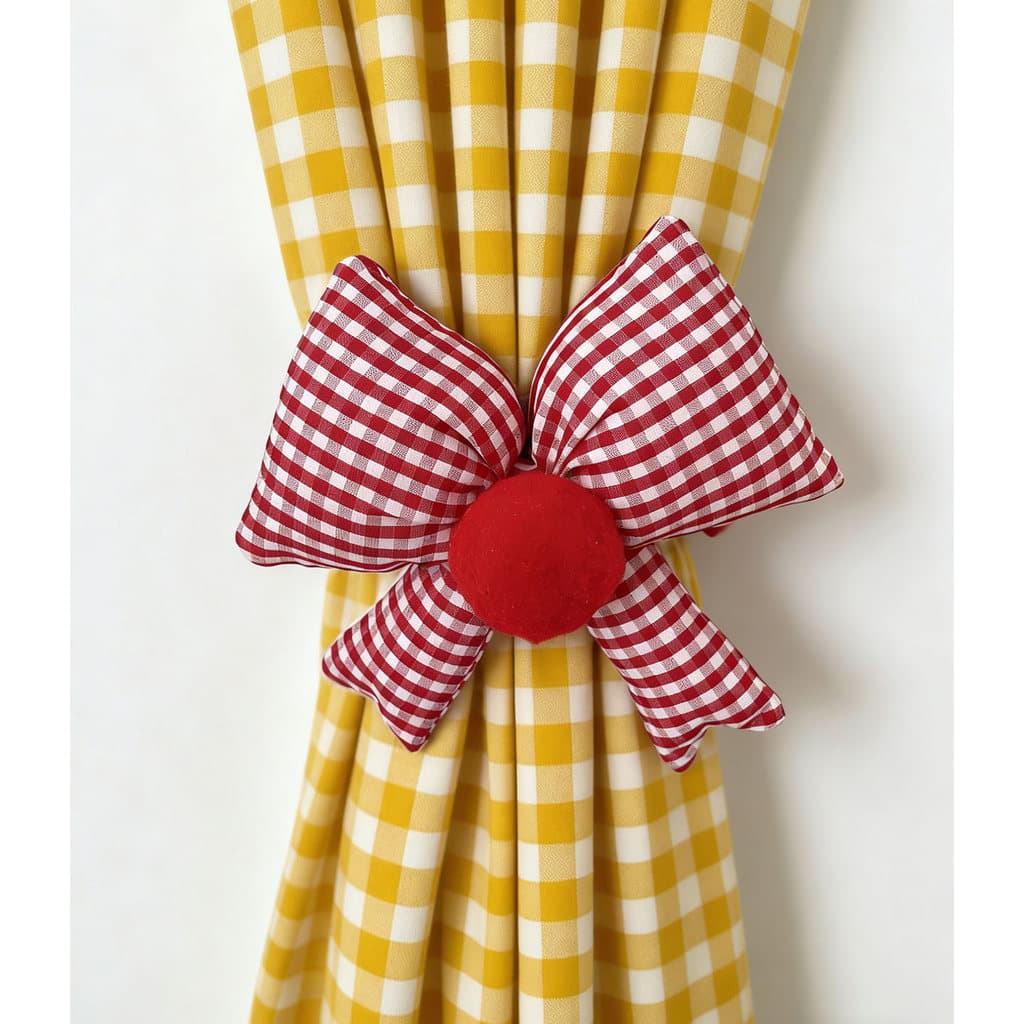 OPPAROOM Home Cute Bow Cortina Strap Gancho Strap Holiday Housewarming Tie Clipe de corda decorativa