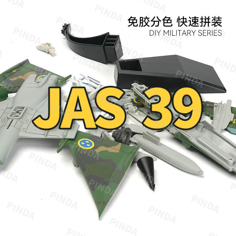 [JAS39 Eagle Lion] Modelo de Jato de Combate de Alta Precisão 1:72, Caça Leve Multiuso, Jato de Combate Sueco Eagle Lion