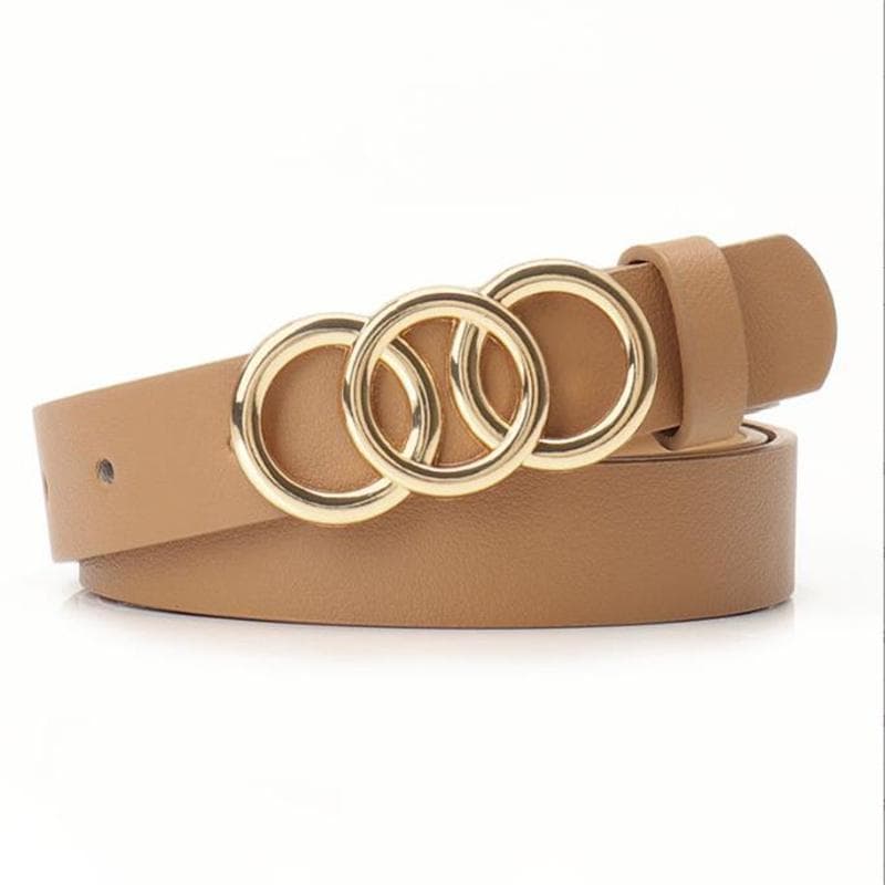 Nova moda europeia americana liga Snap cinto senhoras simples luz corpo combinando vestido cinto decorativo feminino na