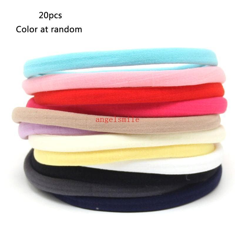 Baby Girls Headbands Cabelo Elástico Nylon Hairbands Para Recém-Nascidos