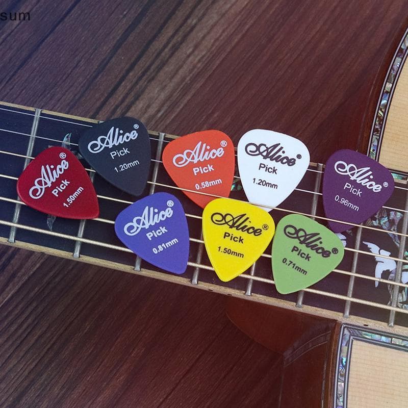 [sum] 30 Peças Acústica Elétrica Alice Guitarra Baixo Pi Mediador Branco Antiderrapante Para Acessórios Ukulele BR