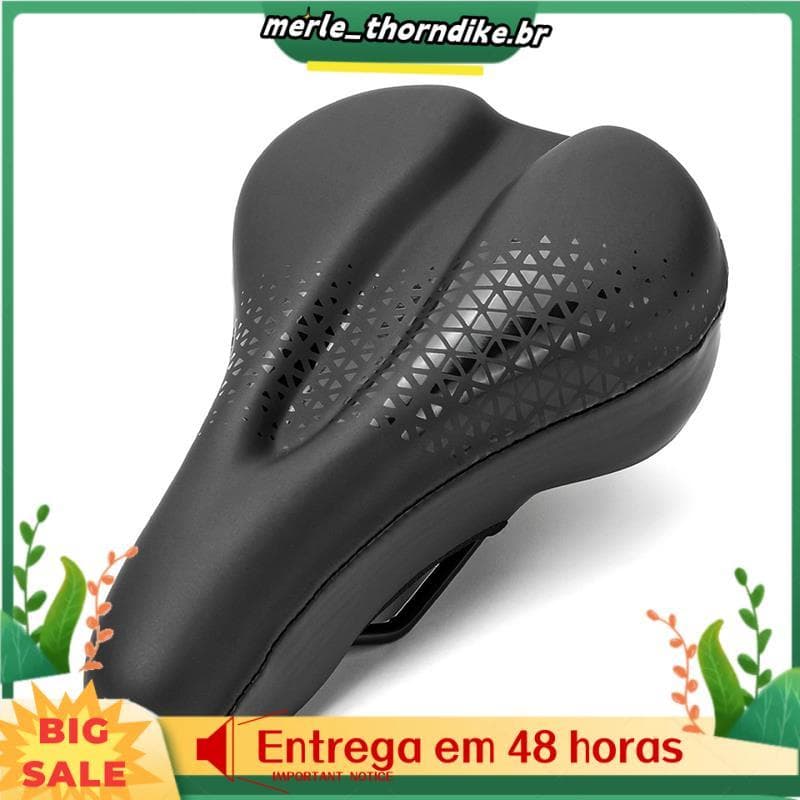 Capa De Selim De Bicicleta De Montanha Respirável Super Macia Esponja Gel Assento À Prova D'água Absorção De Choque Almo
