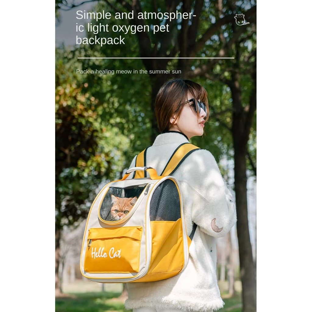 Mochila Tridimensional Para Gatos , Portátil , Ventilada E Respirável Sairem