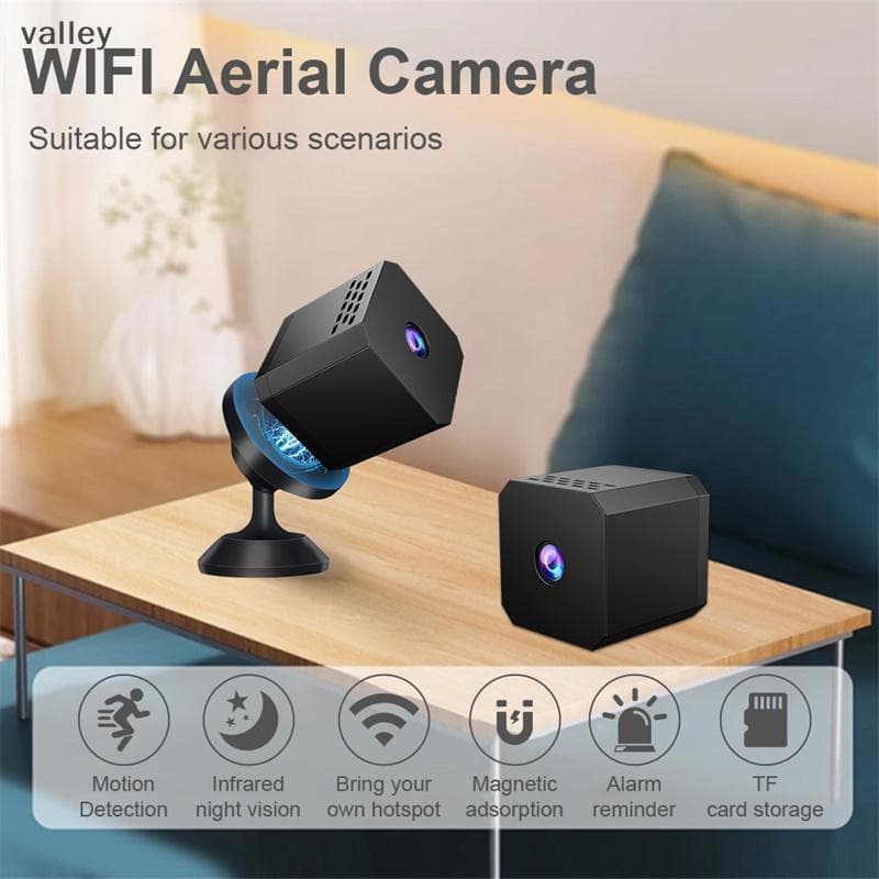 [VLY] Câmera De Segurança HD WiFi-Visão Noturna Externa , Design De Mini Cubo , Visualização Remota [BR]