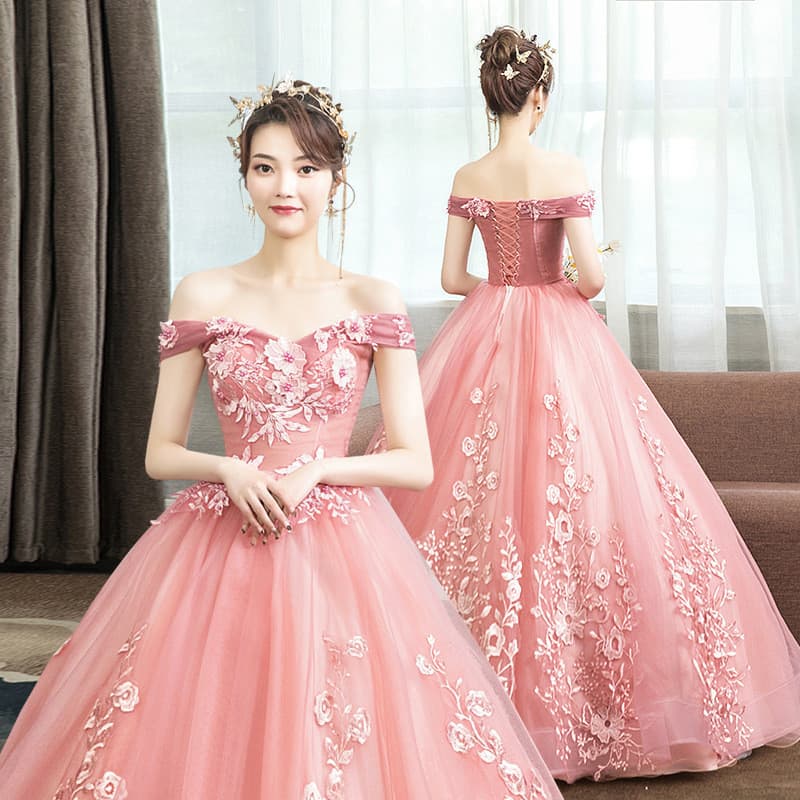 Vestido longo de performance para palco, reunião anual, anfitriã, vestido de noite, saia tutu artística de tecido colori