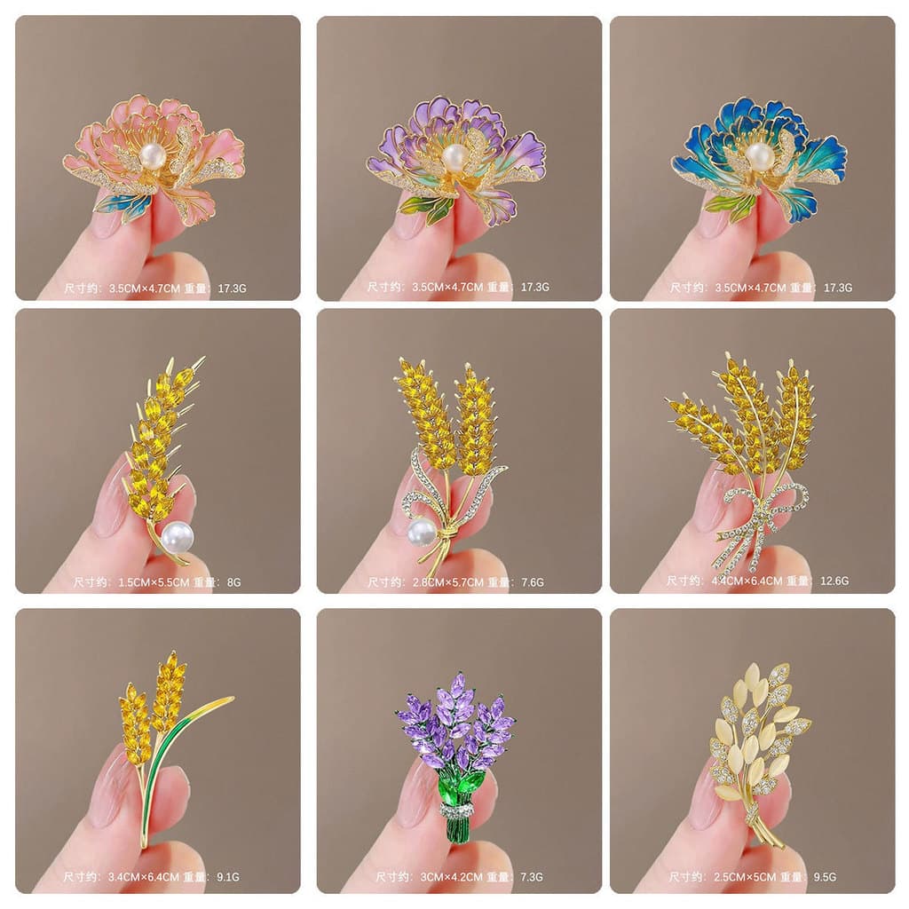 High-End nicho Design peônia flor broche ins terno feminino jaqueta casaco broche roupas fixas pino presente