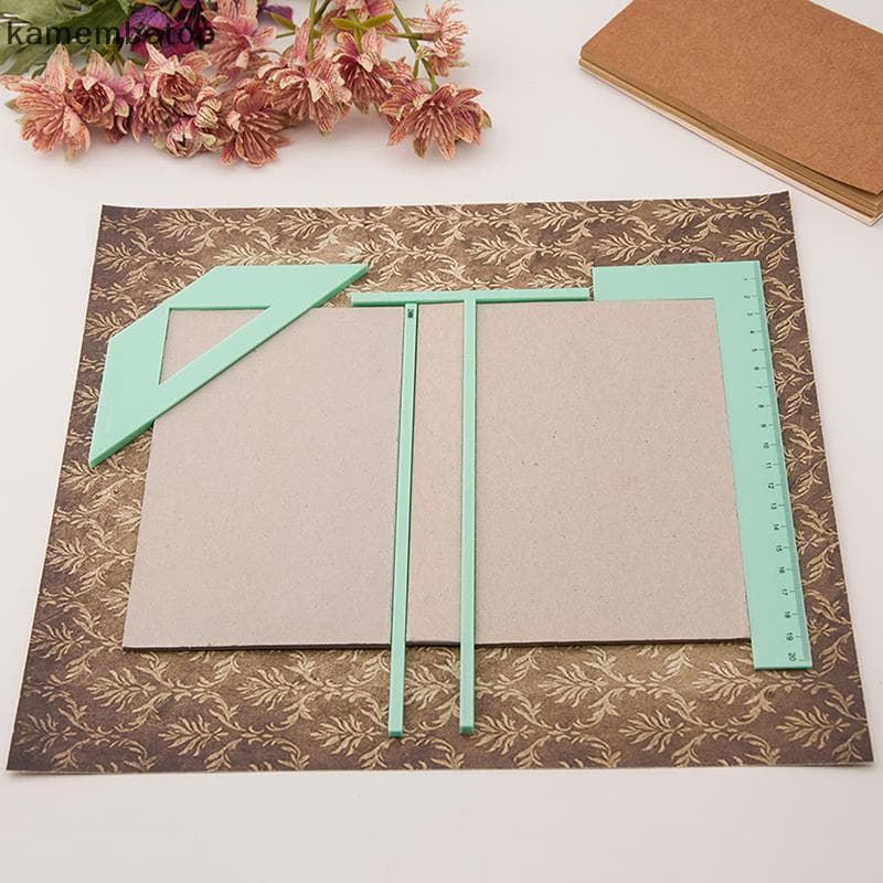 Encadernação Fácil Ferramenta De Scrapbooking Régua Posicionadora De Plástico Para Produção Eficiente Dispositivo De Lig