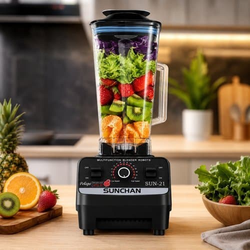 Liquidificador Potente 4500 Watts Capacidade 2 Litros Motor Alta Performance 127 Volts Sortidos