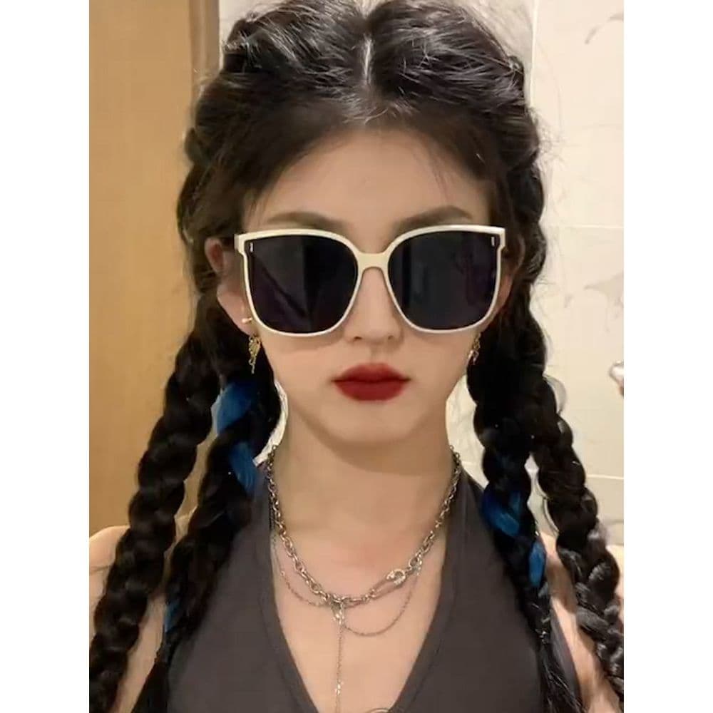 óculos de sol feminino com proteção uv óculos de sol quadrado feminino óculos feminino de sol oculos de sol Armação bran