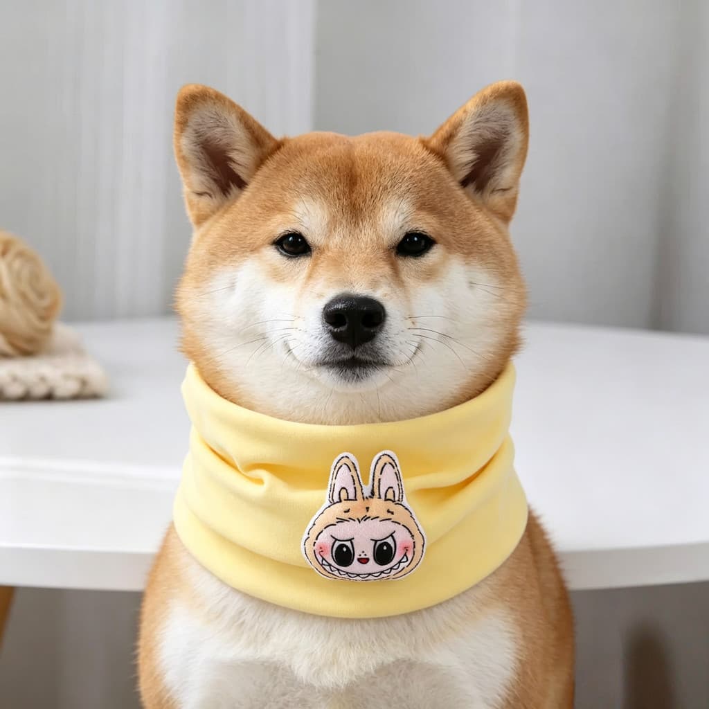 Toalha de Saliva para animais de estimação Shiba Inu gato cachorro filhotes Universal pequeno cão Anti-sujo colar dos de