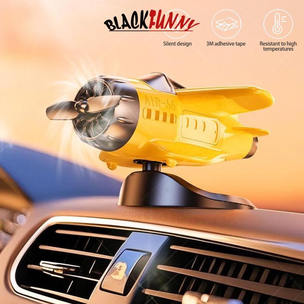 BLACKFUNNY Solar 360 Rotativo Carro Avião Ornamentos Console Central Alimentado De Aeronaves Para Decoração Interior Ace