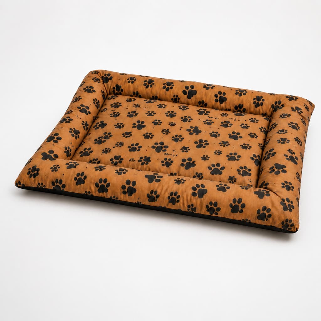Colchonete Cama Pet Com Bordas Cachorro Gato Lavável Zíper Fundo Impermeável PVC