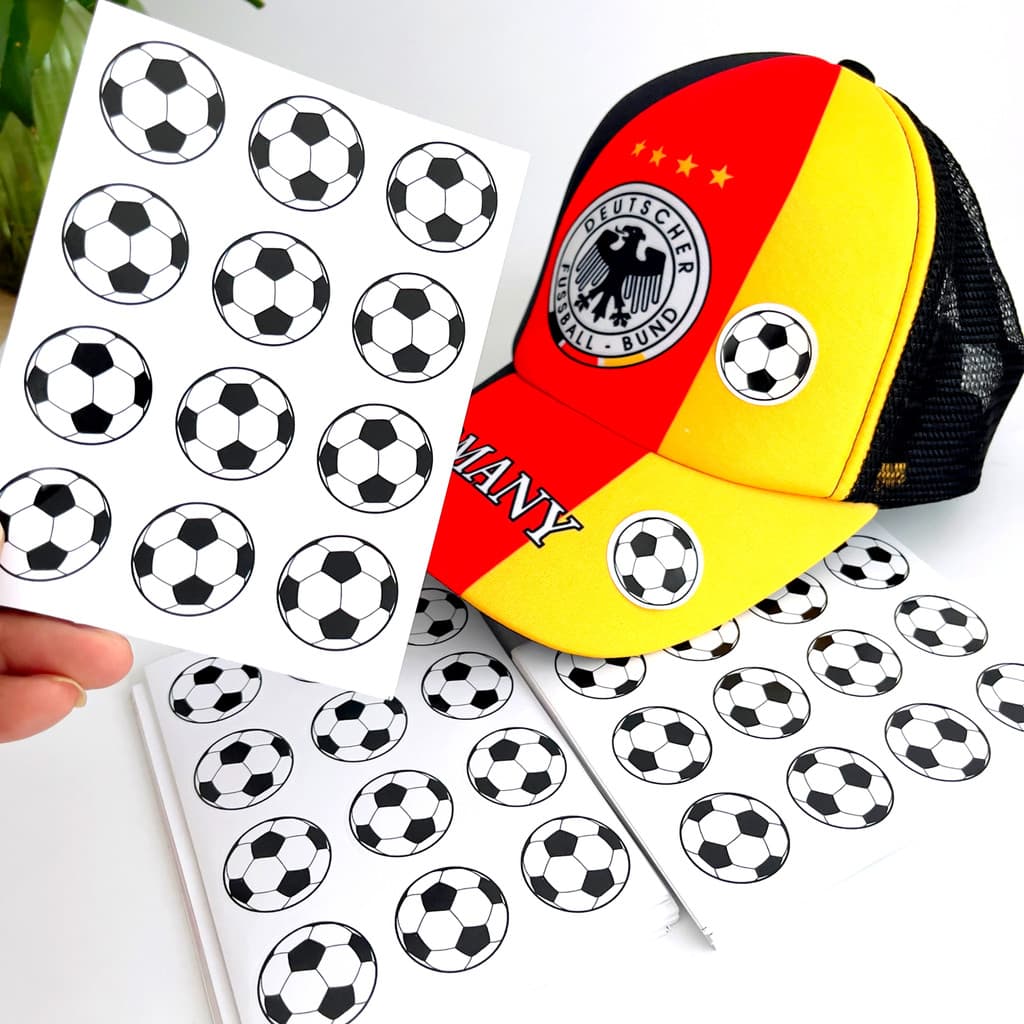 Adesivos de futebol da copa do mundo, adesivos de rosto de leque, decalques de vinil, recompensa, orgulho, etiqueta pega
