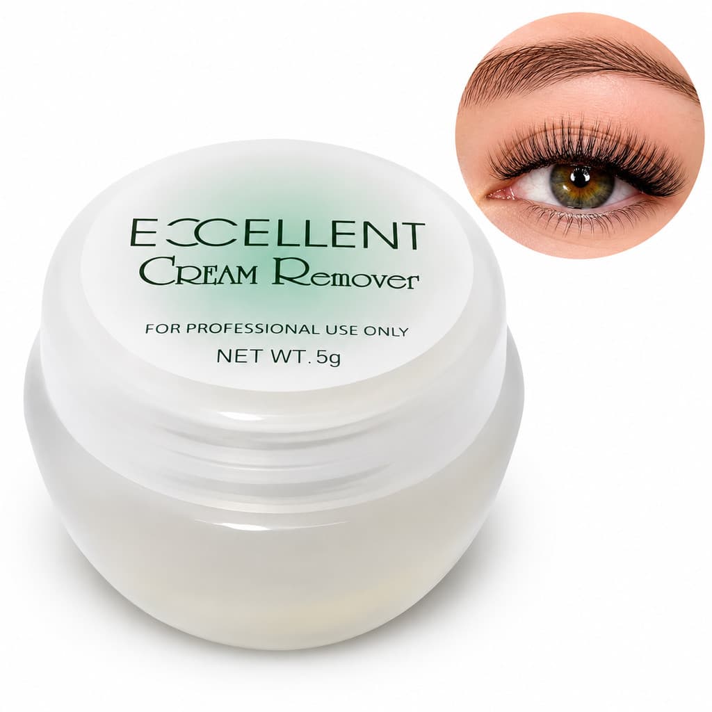 Removedor Excellent Cream Remover Creme De Remoção Cola Cílios 5g Alongamento Extensão De Cilios Fio