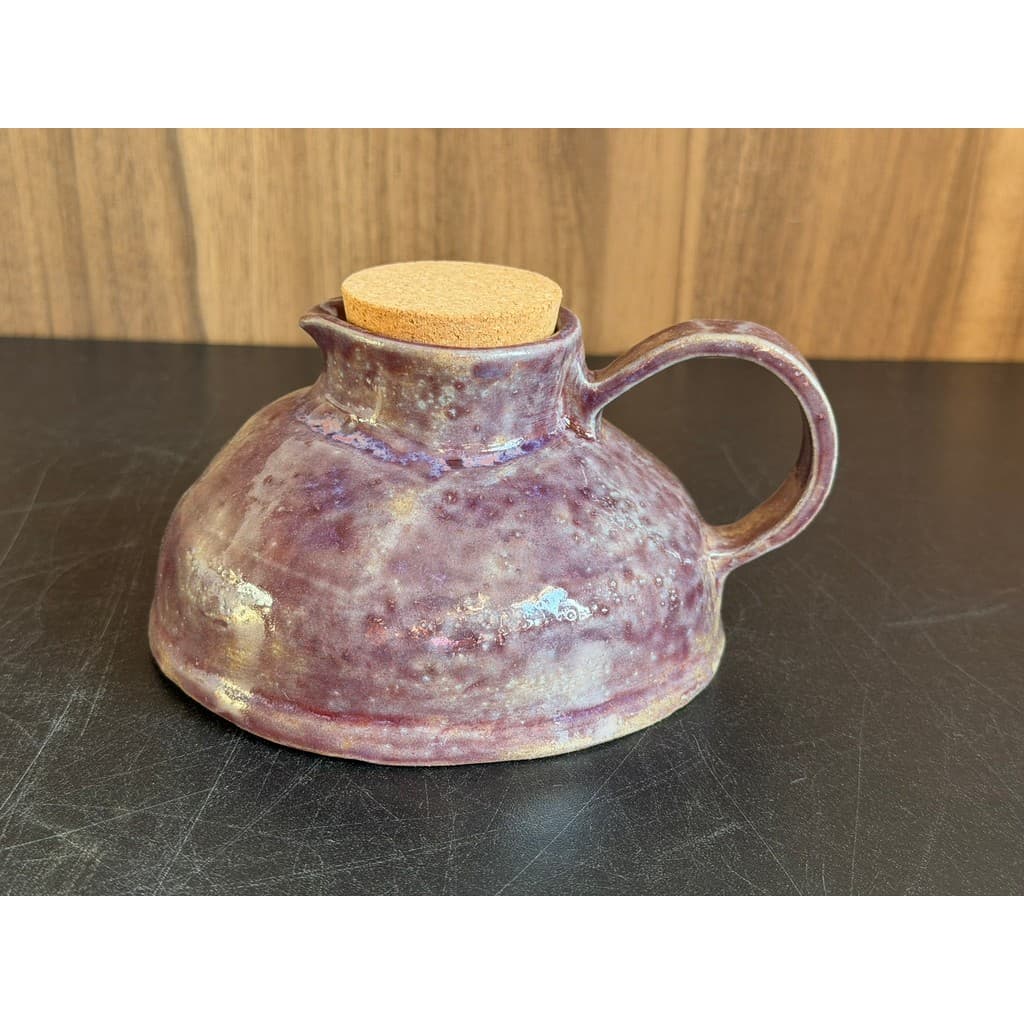 Molheira/ Azeiteiro de Cerâmica Artesanal Tampa de Cortiça