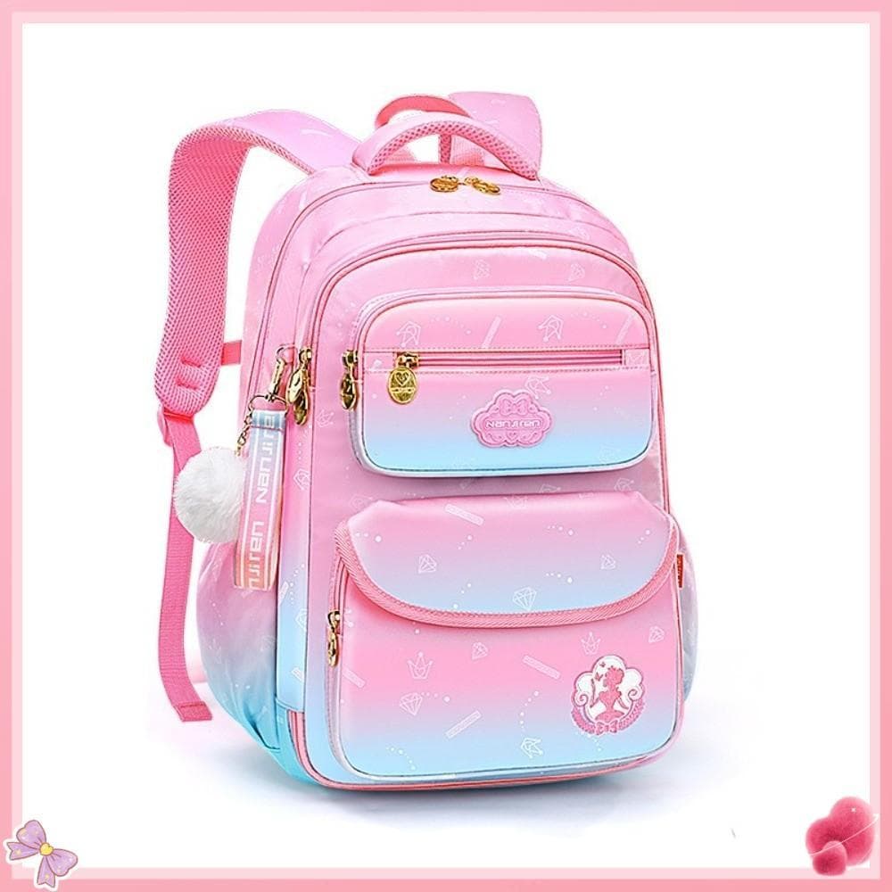 Bolsa Escolar , Mochila Infantil De Tecido De Grande Capacidade , Mochilas Escolares Leves Para Estudantes De Des