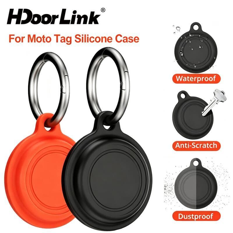 HdoorLink Capa Para Motorola Moto Tag Smart Tracker Protetora De Silicone Macio À Prova D'água Chaveiro Coleira De Cacho