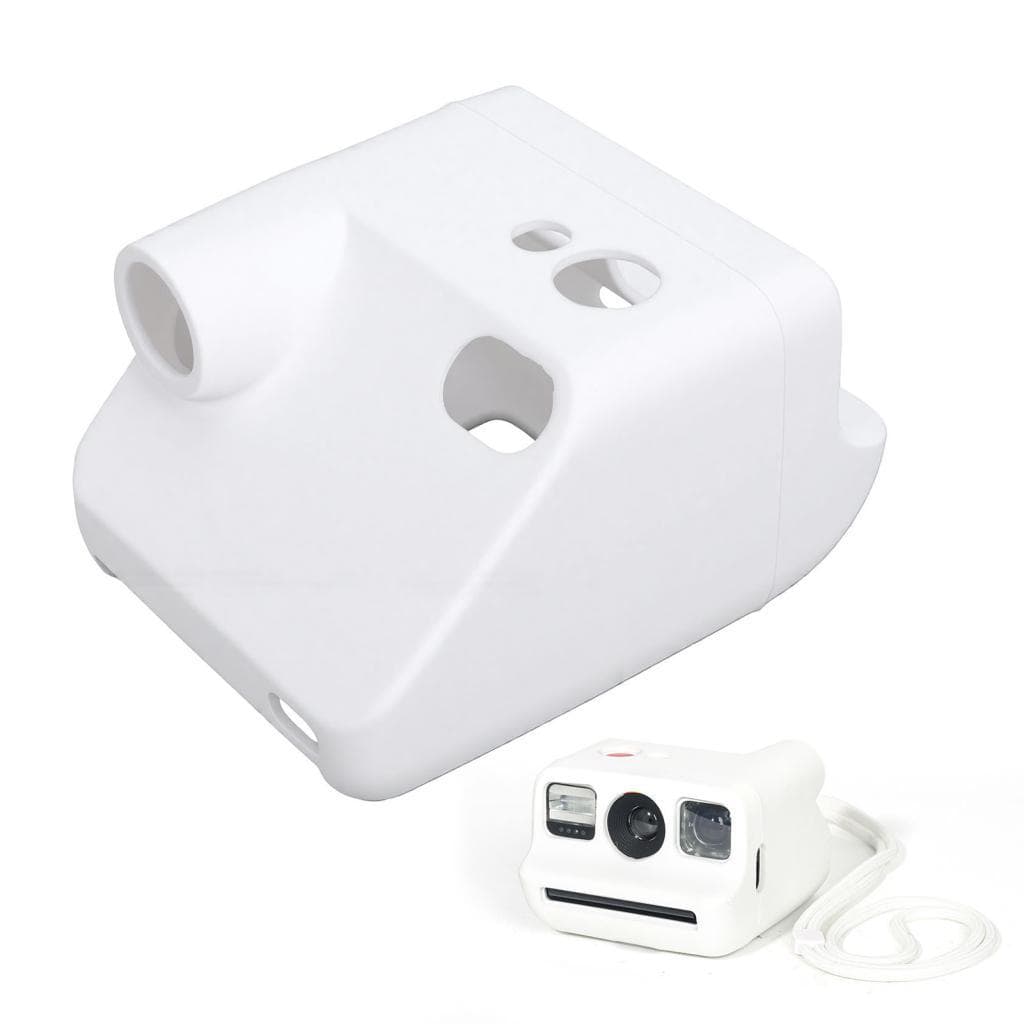 Capa protetora de silicone para câmera instantânea, adequada para Polaroid Go 1ª 2ª geração, flexível, antiderrapante e