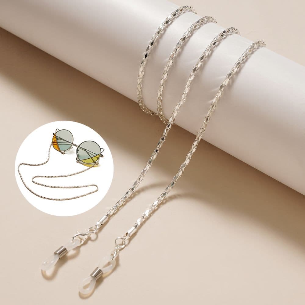 Correntes De Óculos , Cordão De Metal Com Contas De Diamante De Sol Antiderrapante