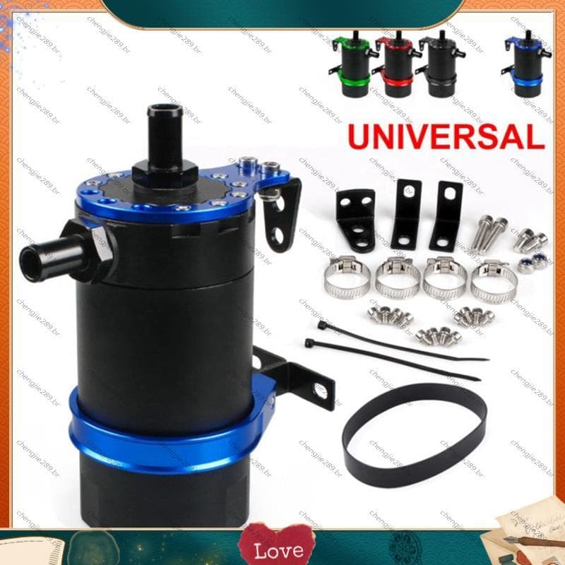 [Novo C] Kit De Captura De Óleo Respirável Para Carro , Tanque De Resgate Com Placa De Filtro Modificação De