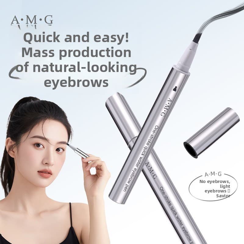 Amg 4-Em-1 Caneta De Sobrancelha Multi-Função Lápis De Longa Duração À Prova De Suor Dwaterproof Água Linha Fina Enchime