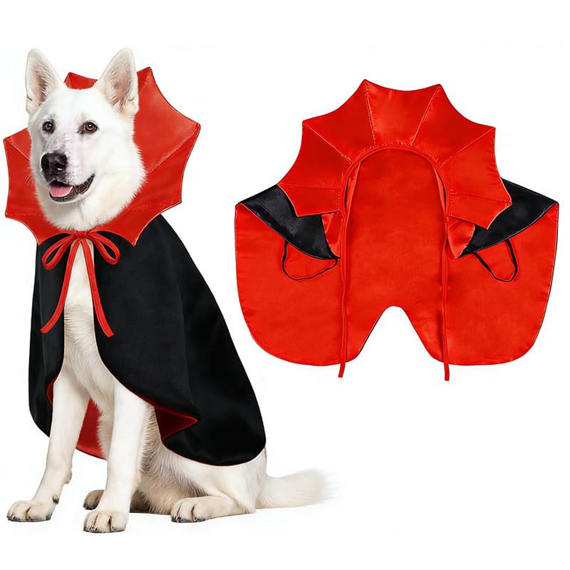 Roupas Para Cães Médios E Grandes , Capa De Vampiro Animais De Estimação , Cachorro , Gato , Gravata Borboleta Ajustável